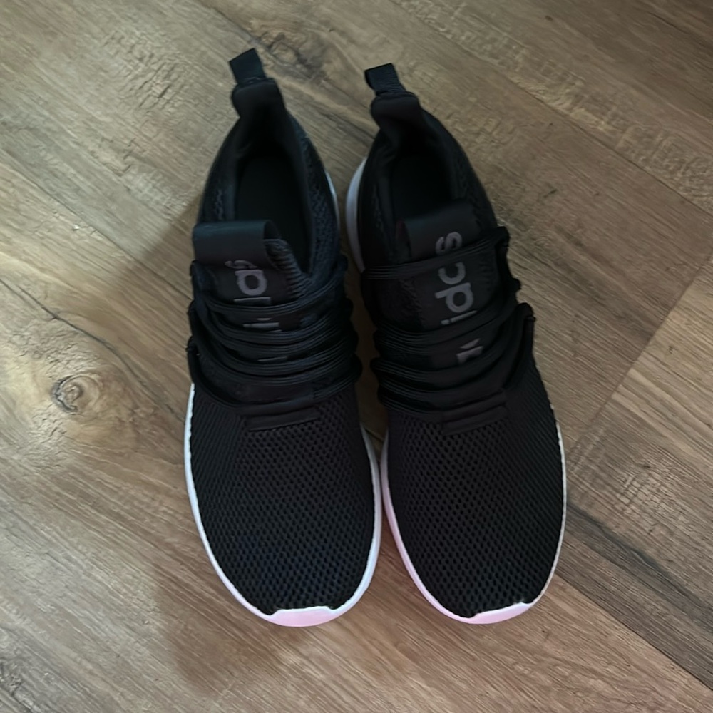 Mew! Mens Adidas Lite Racer Adapt 3.0 Running Shoes Black White